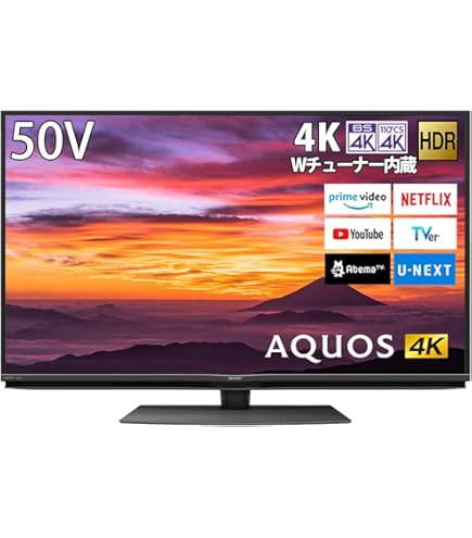 SHARP 2018年式 4T-C50AJ1 Amazon | シャープ 4K対応液晶テレビ AQUOS 4T-C50AJ1 | テレビ 通販